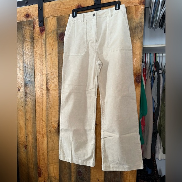 Mystree Cream Wide Leg Pants